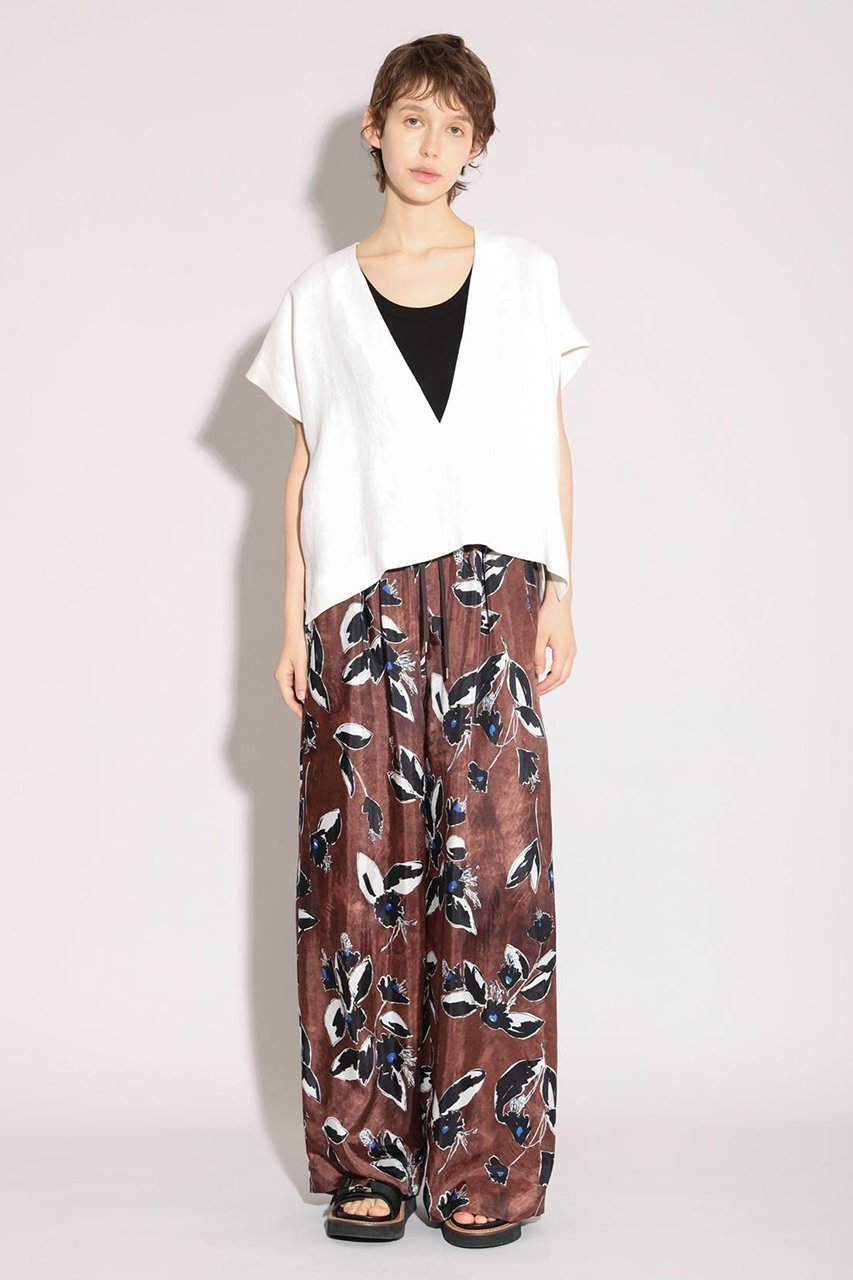 【サクラ/SACRA】のフローラペイントワイドパンツ 大人の最旬トレンドファッション＆コーディネート founy(ファウニー) 　ファッション　Fashion　レディースファッション　Fashion for Women　パンツ　Pants & Trousers　なめらか　Smooth, Silky Texture　シンプル　Simple, Minimal　モダン　Modern, Contemporary　ワイド　Wide, Wide Fit　新作・新入荷　New Arrivals / New In　other-6|ID: prp329100004963681 ipo3291000000037243543