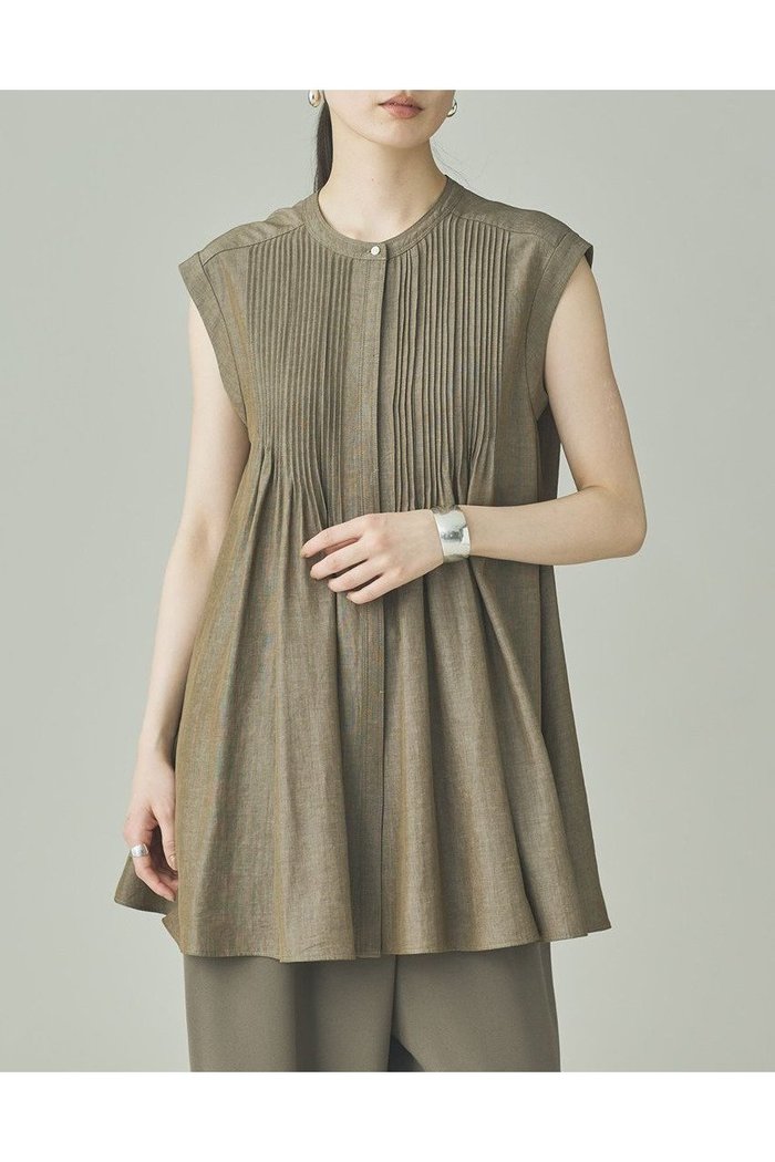【カレンソロジー/Curensology】のリネンミックスシャンブレーブラウス インテリア・キッズ・メンズ・レディースファッション・服の通販 founy(ファウニー) https://founy.com/ ファッション Fashion レディースファッション Fashion for Women トップス・カットソー Cut & Sew Tops シャツ・ブラウス・オフィスカジュアル Elegant Blouses & Button-Ups おすすめ Recommended / Our Picks カッティング Cutting Detail シャンブレー Chambray, Denim-Like Fabric ショート Short, Short Length スリーブ Sleeve, Long Sleeve / Short Sleeve フレア Flare, Flared ボトム Bottoms, Lower Wear ワイド Wide, Wide Fit エレガント 上品 Elegant 新作・新入荷 New Arrivals / New In |ID: prp329100004963704 ipo3291000000037243689