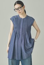 【カレンソロジー/Curensology】のリネンミックスシャンブレーブラウス 大人の最旬トレンドファッション＆コーディネート founy(ファウニー) ファッション Fashion レディースファッション Fashion for Women トップス・カットソー Cut & Sew Tops シャツ・ブラウス・オフィスカジュアル Elegant Blouses & Button-Ups おすすめ Recommended / Our Picks カッティング Cutting Detail シャンブレー Chambray, Denim-Like Fabric ショート Short, Short Length スリーブ Sleeve, Long Sleeve / Short Sleeve フレア Flare, Flared ボトム Bottoms, Lower Wear ワイド Wide, Wide Fit エレガント 上品 Elegant 新作・新入荷 New Arrivals / New In thumbnail ブルー|ID: prp329100004963704 ipo3291000000037243691
