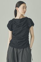 【カレンソロジー/Curensology】のドットギャザーブラウス 大人の最旬トレンドファッション＆コーディネート founy(ファウニー) ファッション Fashion レディースファッション Fashion for Women トップス・カットソー Cut & Sew Tops シャツ・ブラウス・オフィスカジュアル Elegant Blouses & Button-Ups ギャザー Gathered, Ruffled シャーリング Shirring, Ruched ショート Short, Short Length ジャカード／ジャガード Jacquard, Woven Pattern スリーブ Sleeve, Long Sleeve / Short Sleeve デニム Denim, Jeans Material ドローストリング Drawstring, Pull Cord ワイド Wide, Wide Fit 新作・新入荷 New Arrivals / New In thumbnail ブラック|ID: prp329100004963706 ipo3291000000037243707