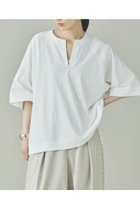 【カレンソロジー/Curensology】のボクシーキーネックTシャツ ホワイト|ID:prp329100004963710