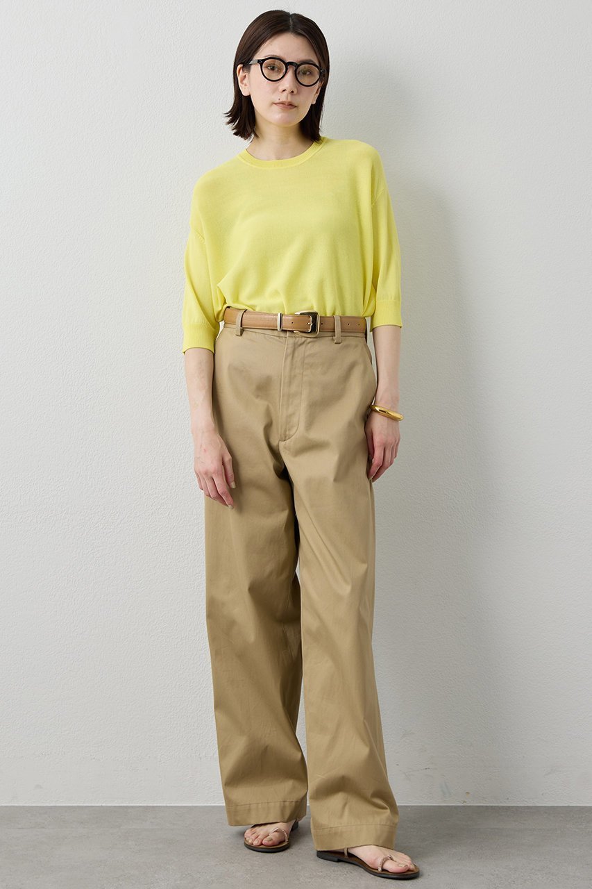 【ウィムガゼット/Whim Gazette】の【Drawing Numbers】クルーハーフスリーブ裾ラウンドニット 大人の最旬トレンドファッション＆コーディネート founy(ファウニー) 　ファッション　Fashion　レディースファッション　Fashion for Women　トップス・カットソー　Cut & Sew Tops　ニット　Knit Tops & Sweaters　カジュアルプルオーバー・ニットトップス　Pullovers & Knit Tops / Casual Pullovers　ハーフ　Half, Half-Length　バランス　Balance, Style Balance　ラウンド　Round, Round Neck　エレガント 上品　Elegant　半袖　Short Sleeve, Half Sleeve　新作・新入荷　New Arrivals / New In　other-2|ID: prp329100004963719 ipo3291000000037243799