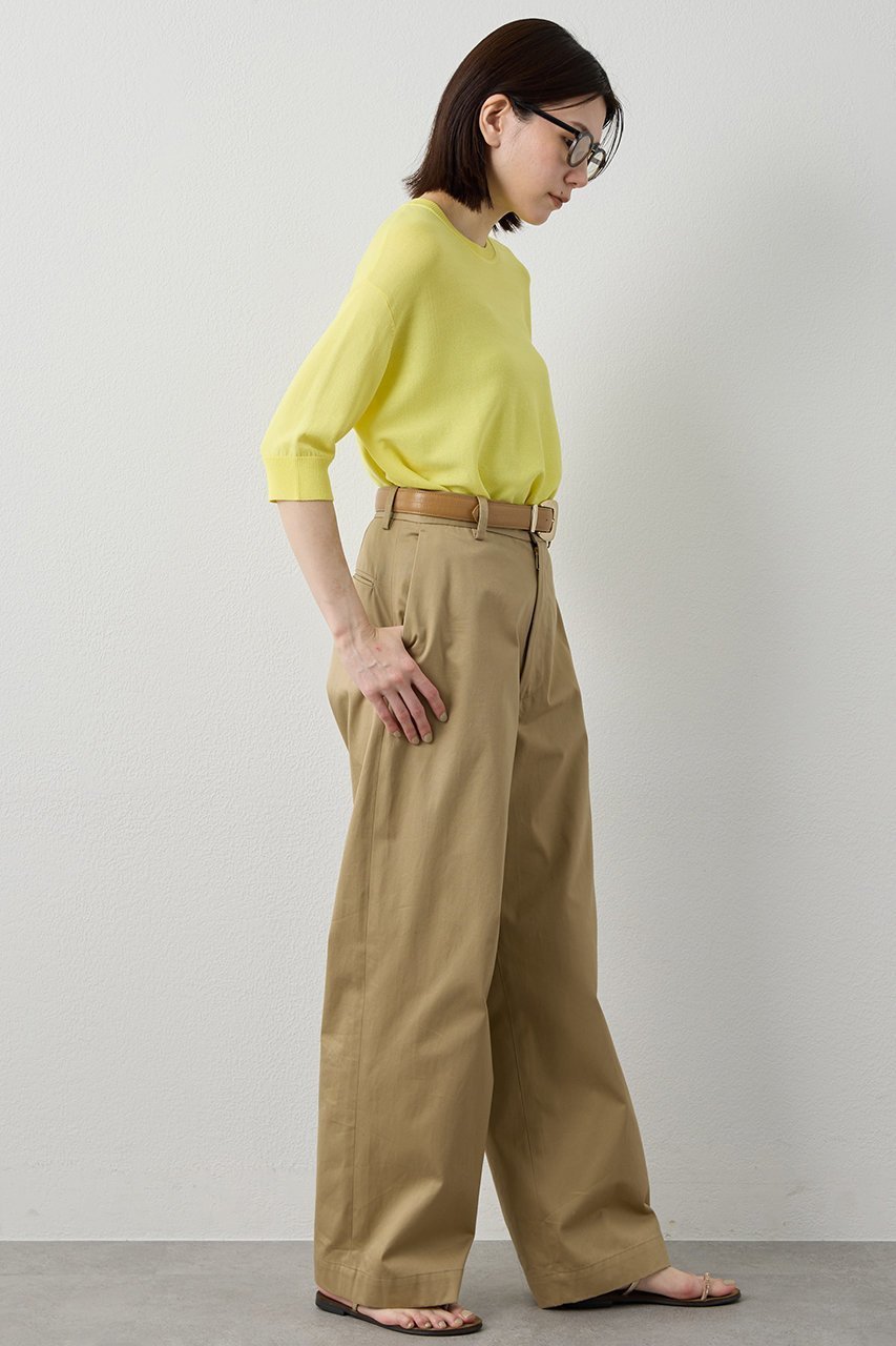 【ウィムガゼット/Whim Gazette】の【Drawing Numbers】クルーハーフスリーブ裾ラウンドニット 大人の最旬トレンドファッション＆コーディネート founy(ファウニー) 　ファッション　Fashion　レディースファッション　Fashion for Women　トップス・カットソー　Cut & Sew Tops　ニット　Knit Tops & Sweaters　カジュアルプルオーバー・ニットトップス　Pullovers & Knit Tops / Casual Pullovers　ハーフ　Half, Half-Length　バランス　Balance, Style Balance　ラウンド　Round, Round Neck　エレガント 上品　Elegant　半袖　Short Sleeve, Half Sleeve　新作・新入荷　New Arrivals / New In　other-5|ID: prp329100004963719 ipo3291000000037243803