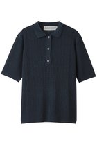 【ミディウミ/MidiUmi】のknit polo P/O プルオーバー navy|ID: prp329100004963738 ipo3291000000037243912