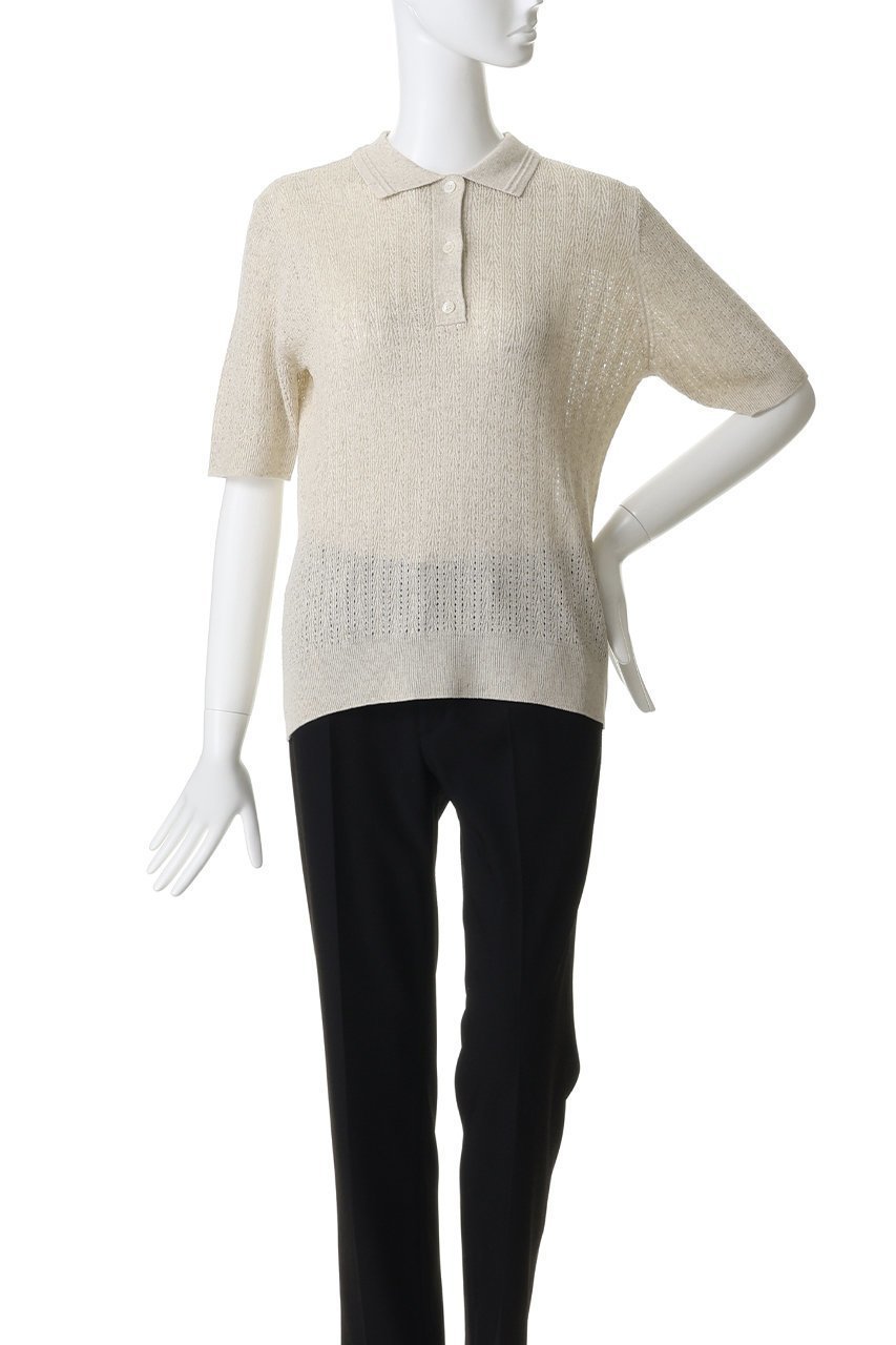 【ミディウミ/MidiUmi】のknit polo P/O プルオーバー 大人の最旬トレンドファッション＆コーディネート founy(ファウニー) 　ファッション　Fashion　レディースファッション　Fashion for Women　トップス・カットソー　Cut & Sew Tops　ニット　Knit Tops & Sweaters　カジュアルプルオーバー・ニットトップス　Pullovers & Knit Tops / Casual Pullovers　サマー　Summer, Summer Style　シアー　Sheer, See-Through　スラックス　Slacks, Dress Pants　スリーブ　Sleeve, Long Sleeve / Short Sleeve　ハーフ　Half, Half-Length　フェミニン　Feminine, Girly　マニッシュ　Mannish, Boyish　新作・新入荷　New Arrivals / New In　other-2|ID: prp329100004963738 ipo3291000000037243913