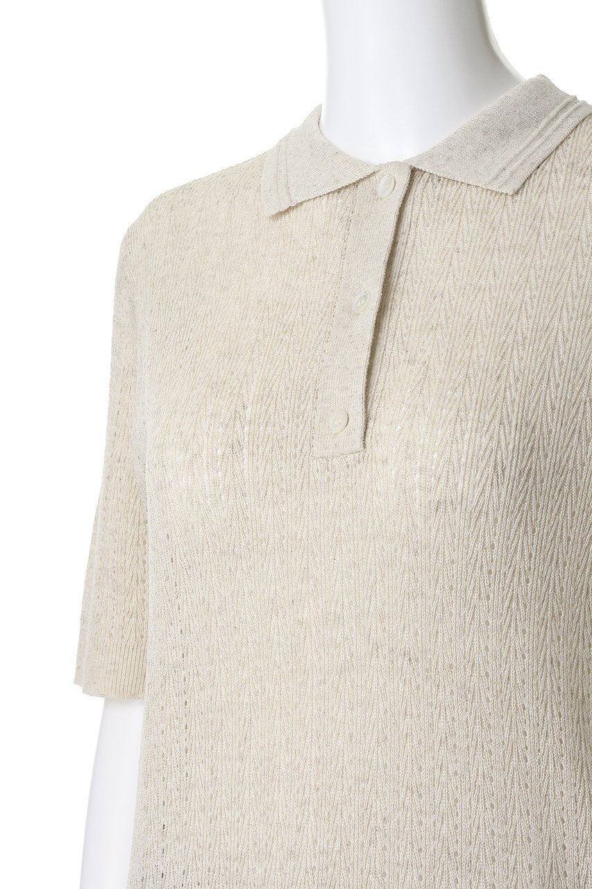 【ミディウミ/MidiUmi】のknit polo P/O プルオーバー 大人の最旬トレンドファッション＆コーディネート founy(ファウニー) 　ファッション　Fashion　レディースファッション　Fashion for Women　トップス・カットソー　Cut & Sew Tops　ニット　Knit Tops & Sweaters　カジュアルプルオーバー・ニットトップス　Pullovers & Knit Tops / Casual Pullovers　サマー　Summer, Summer Style　シアー　Sheer, See-Through　スラックス　Slacks, Dress Pants　スリーブ　Sleeve, Long Sleeve / Short Sleeve　ハーフ　Half, Half-Length　フェミニン　Feminine, Girly　マニッシュ　Mannish, Boyish　新作・新入荷　New Arrivals / New In　other-5|ID: prp329100004963738 ipo3291000000037243917