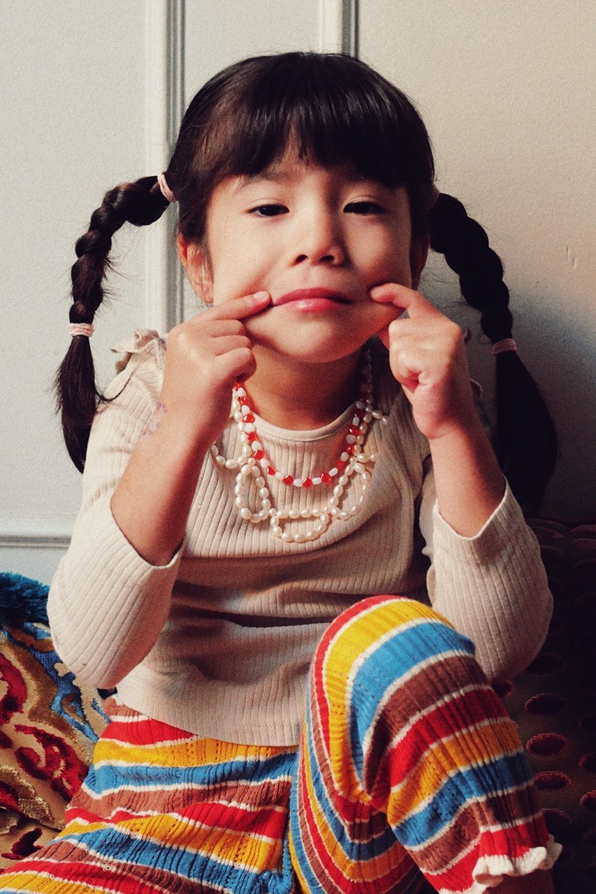 【アデルビジュー  ポップ/POP ADER bijoux / KIDS】の【KIDS】Leonie heart beads ネックレス オリーブ F 大人の最旬トレンドファッション＆コーディネート founy(ファウニー) 　ファッション　Fashion　キッズファッション　Fashion for Kids　アクセサリー　Fashion Accessories　ガラス　Glass, Glassware　シンプル　Simple, Minimal　スクエア　Square, Square Shape　ネックレス　Necklace, Pendant Necklace　フランス　France, French　モチーフ　Motif, Design Theme　ヴィンテージ　Vintage Style　other-2|ID: prp329100004963747 ipo3291000000037244016