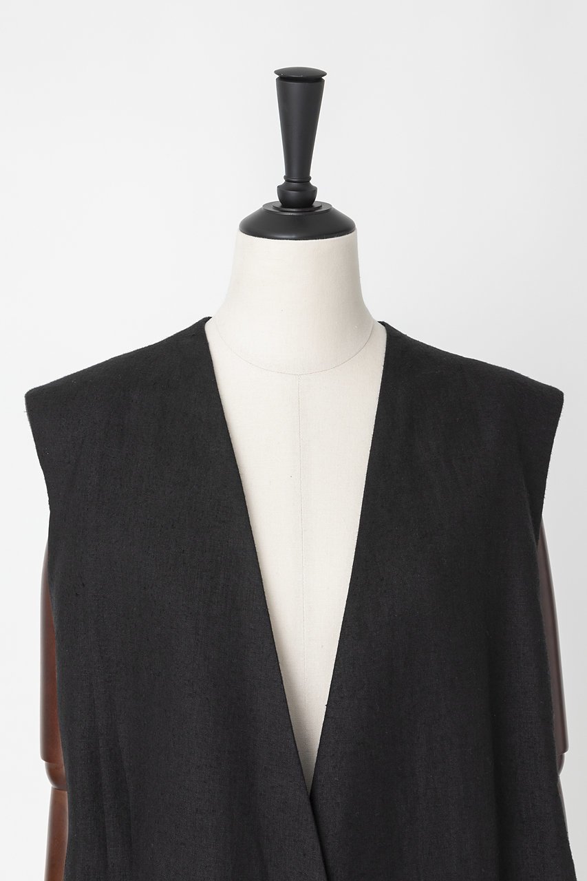 【オーヴィル/EAUVIRE】のノーカラージレ 大人の最旬トレンドファッション＆コーディネート founy(ファウニー) 　ファッション　Fashion　レディースファッション　Fashion for Women　アウター　Coat / Outerwear Collection　レディースジャケット・軽アウター　Jackets　サテン　Satin, Glossy Fabric　シルク　Silk, 100% Silk　ジャケット　Jacket, Outerwear　スリット　Slit, Slit Detail　ベスト　Vest, Waistcoat　ヴィンテージ　Vintage Style　other-6|ID: prp329100004963755 ipo3291000000037244075