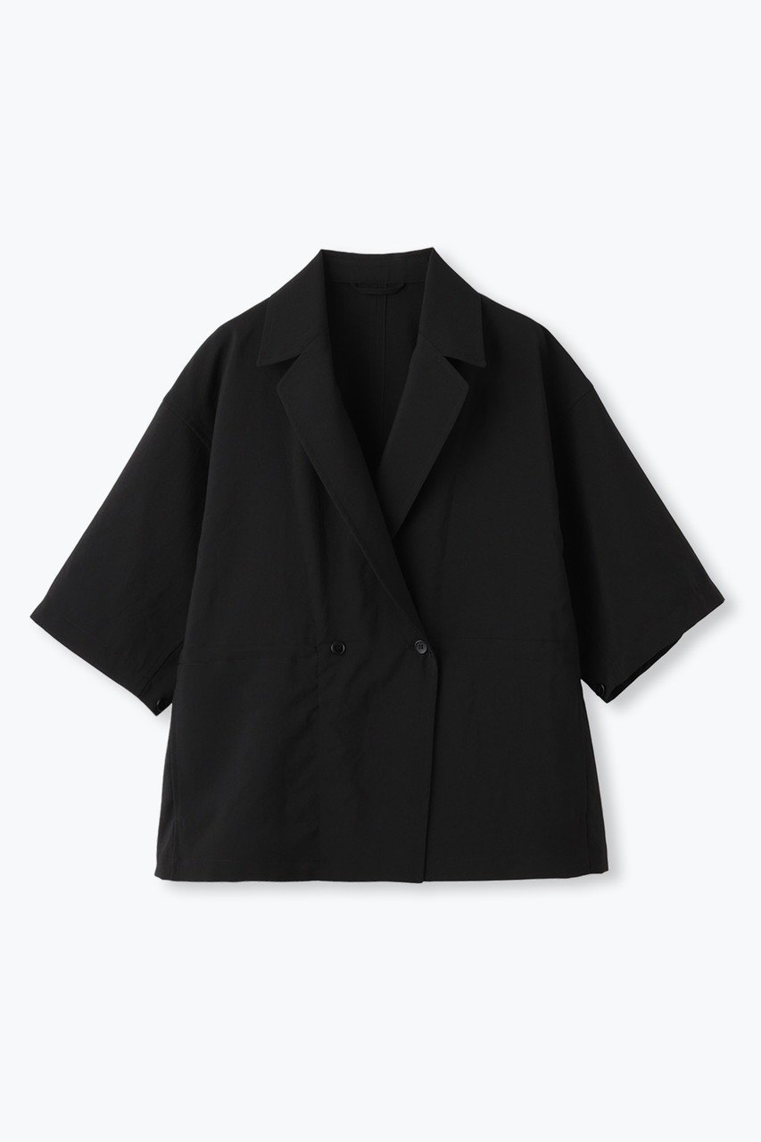 【レリル/lelill】のハイテクシアージャケット インテリア・キッズ・メンズ・レディースファッション・服の通販 founy(ファウニー) 　ファッション　Fashion　レディースファッション　Fashion for Women　アウター　Coat / Outerwear Collection　レディースジャケット・軽アウター　Jackets　シンプル　Simple, Minimal　ジャケット　Jacket, Outerwear　ドローコード　Drawcord, Drawstring Cord　ポケット　Pocket, Pocket Detail　半袖　Short Sleeve, Half Sleeve　夏　Summer　定番　Standard, Basic Item　新作・新入荷　New Arrivals / New In　ブラック|ID: prp329100004971018 ipo3291000000037278419