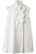 【アルアバイル/allureville】の【Loulou Willoughby】ビッグフリルドワンピース 大人の最旬トレンドファッション＆コーディネート founy(ファウニー) ファッション Fashion レディースファッション Fashion for Women ワンピース Dresses チュニック Tunic Tops & Dresses スリーブ Sleeve, Long Sleeve / Short Sleeve チュニック Tunic, Long Top ビッグ Big, Oversized フェミニン Feminine, Girly フリル Frill, Ruffle フレンチ French, French Style ロング Long, Long-Length 夏 Summer 新作・新入荷 New Arrivals / New In 春 Spring S/S・春夏 SS, Spring/Summer, Warm Season thumbnail ホワイト|ID: prp329100004971022 ipo3291000000037278445