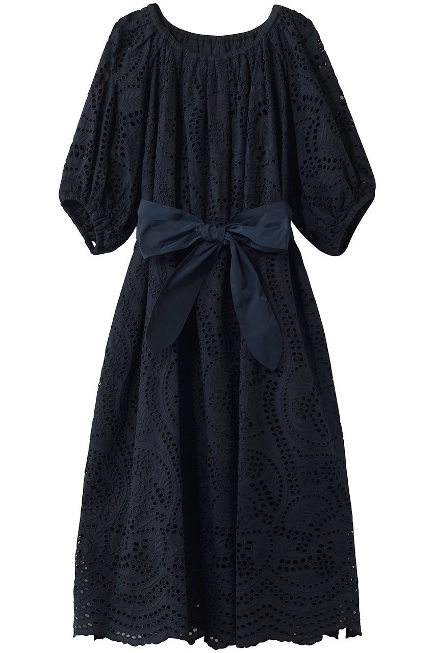 【アミカ/AMICA】のLANIKAI レースドレス インテリア・キッズ・メンズ・レディースファッション・服の通販 founy(ファウニー) 　ファッション　Fashion　レディースファッション　Fashion for Women　ワンピース　Dresses　フォーマル・パーティードレス・結婚式用ドレス　Elegant & Casual Dresses　チュニック　Tunic Tops & Dresses　スカラップ　Scallop, Scalloped Edge　チュニック　Tunic, Long Top　デコルテ　Décolleté, Neckline　ドレス　Dress, One-Piece　ミックス　Mix, Mixed Style　リゾート　Resort, Vacation Style　リボン　Ribbon, Bow　リーフ　Leaf, Botanical Leaf　レース　Lace, Lace Fabric　ロング　Long, Long-Length　夏　Summer　新作・新入荷　New Arrivals / New In　ミッドナイトブルー|ID: prp329100004971038 ipo3291000000037278546