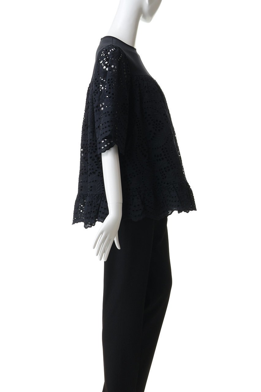 【アミカ/AMICA】のLANIKAI レーストップ 大人の最旬トレンドファッション＆コーディネート founy(ファウニー) 　ファッション　Fashion　レディースファッション　Fashion for Women　トップス・カットソー　Cut & Sew Tops　シャツ・ブラウス・オフィスカジュアル　Elegant Blouses & Button-Ups　ショート　Short, Short Length　スカラップ　Scallop, Scalloped Edge　スリーブ　Sleeve, Long Sleeve / Short Sleeve　フェミニン　Feminine, Girly　ミックス　Mix, Mixed Style　リゾート　Resort, Vacation Style　リーフ　Leaf, Botanical Leaf　レース　Lace, Lace Fabric　夏　Summer　新作・新入荷　New Arrivals / New In　春　Spring　S/S・春夏　SS, Spring/Summer, Warm Season　other-3|ID: prp329100004971040 ipo3291000000037278563