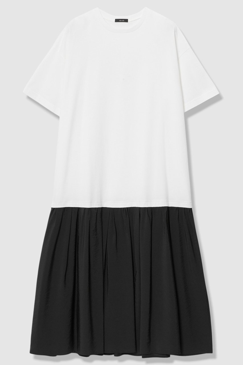【アルアバイル/allureville】のモダールシルクドッキングワンピース 大人の最旬トレンドファッション＆コーディネート founy(ファウニー) 　ファッション　Fashion　レディースファッション　Fashion for Women　ワンピース　Dresses　チュニック　Tunic Tops & Dresses　カットソー　Cut and Sewn Top　シルク　Silk, 100% Silk　ダメージ　Distressed, Destroyed　チュニック　Tunic, Long Top　ドッキング　Docking, Mixed Material　ロング　Long, Long-Length　エレガント 上品　Elegant　夏　Summer　新作・新入荷　New Arrivals / New In　 other-1|ID: prp329100004971123 ipo3291000000037279200