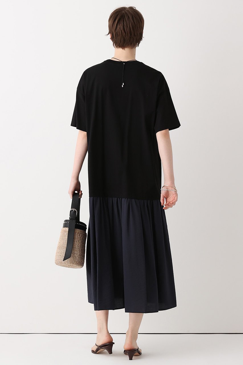 【アルアバイル/allureville】のモダールシルクドッキングワンピース 大人の最旬トレンドファッション＆コーディネート founy(ファウニー) 　ファッション　Fashion　レディースファッション　Fashion for Women　ワンピース　Dresses　チュニック　Tunic Tops & Dresses　カットソー　Cut and Sewn Top　シルク　Silk, 100% Silk　ダメージ　Distressed, Destroyed　チュニック　Tunic, Long Top　ドッキング　Docking, Mixed Material　ロング　Long, Long-Length　エレガント 上品　Elegant　夏　Summer　新作・新入荷　New Arrivals / New In　other-7|ID: prp329100004971123 ipo3291000000037279221