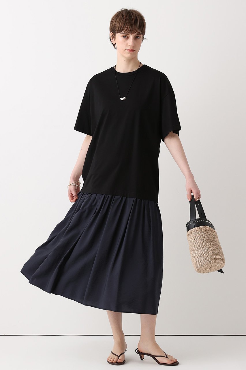 【アルアバイル/allureville】のモダールシルクドッキングワンピース 大人の最旬トレンドファッション＆コーディネート founy(ファウニー) 　ファッション　Fashion　レディースファッション　Fashion for Women　ワンピース　Dresses　チュニック　Tunic Tops & Dresses　カットソー　Cut and Sewn Top　シルク　Silk, 100% Silk　ダメージ　Distressed, Destroyed　チュニック　Tunic, Long Top　ドッキング　Docking, Mixed Material　ロング　Long, Long-Length　エレガント 上品　Elegant　夏　Summer　新作・新入荷　New Arrivals / New In　other-8|ID: prp329100004971123 ipo3291000000037279223