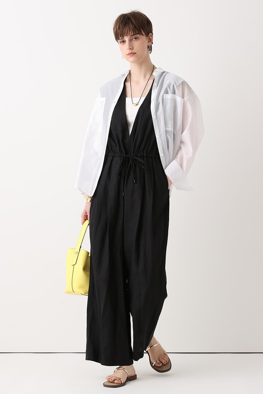 【アルアバイル/allureville】のリネンVカラーコンビネゾン 大人の最旬トレンドファッション＆コーディネート founy(ファウニー) 　ファッション　Fashion　レディースファッション　Fashion for Women　パンツ　Pants & Trousers　リネン　Linen, Linen Fabric　吸水　Absorbent, Quick-Dry　新作・新入荷　New Arrivals / New In　other-7|ID: prp329100004971127 ipo3291000000037279271