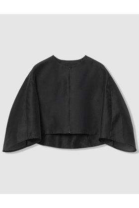 【アルアバイル/allureville】のノーカラーコクーンジャケット 大人の最旬トレンドファッション＆コーディネート founy(ファウニー) ファッション Fashion レディースファッション Fashion for Women アウター Coat / Outerwear Collection レディースジャケット・軽アウター Jackets なめらか Smooth, Silky Texture オーガンジー Organza Fabric ジャケット Jacket, Outerwear スリーブ Sleeve, Long Sleeve / Short Sleeve パターン Pattern, Design Print ビッグ Big, Oversized エレガント 上品 Elegant 新作・新入荷 New Arrivals / New In |ID:prp329100004971130