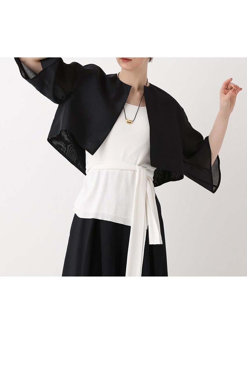 【アルアバイル/allureville】のノーカラーコクーンジャケット 大人の最旬トレンドファッション＆コーディネート founy(ファウニー) 　ファッション　Fashion　レディースファッション　Fashion for Women　アウター　Coat / Outerwear Collection　レディースジャケット・軽アウター　Jackets　なめらか　Smooth, Silky Texture　オーガンジー　Organza Fabric　ジャケット　Jacket, Outerwear　スリーブ　Sleeve, Long Sleeve / Short Sleeve　パターン　Pattern, Design Print　ビッグ　Big, Oversized　エレガント 上品　Elegant　新作・新入荷　New Arrivals / New In　other-7|ID: prp329100004971130 ipo3291000000037279289