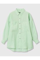 【アルアバイル/allureville】のリネンビッグポケットシャツ ミントグリーン|ID: prp329100004971144 ipo3291000000037279353