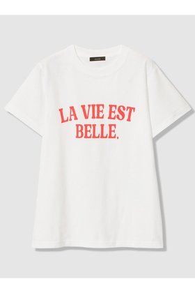 【アルアバイル/allureville】のWEB 別注 ロゴプリントTシャツ 大人の最旬トレンドファッション＆コーディネート founy(ファウニー) ファッション Fashion レディースファッション Fashion for Women トップス・カットソー Cut & Sew Tops シャツ・ブラウス・オフィスカジュアル Elegant Blouses & Button-Ups ロングTシャツ・Tシャツ Longline T-Shirts & Tees カットソー・ベーシックTシャツ Cut-and-Sewn Tops / Stretch Tees & Basics インナー Innerwear グラフィック Graphic, Graphic Design ショート Short, Short Length ジャケット Jacket, Outerwear スリーブ Sleeve, Long Sleeve / Short Sleeve ブルゾン Blouson, Bomber Jacket プリント Print, Printed Pattern 別注 Limited Edition, Custom Order 夏 Summer 新作・新入荷 New Arrivals / New In 春 Spring |ID:prp329100004971155