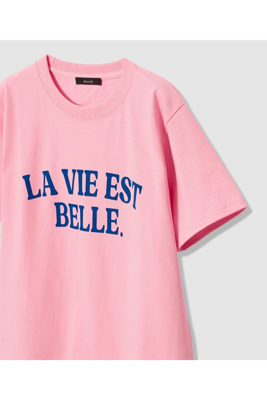 【アルアバイル/allureville】のWEB 別注 ロゴプリントTシャツ 大人の最旬トレンドファッション＆コーディネート founy(ファウニー) 　ファッション　Fashion　レディースファッション　Fashion for Women　トップス・カットソー　Cut & Sew Tops　シャツ・ブラウス・オフィスカジュアル　Elegant Blouses & Button-Ups　ロングTシャツ・Tシャツ　Longline T-Shirts & Tees　カットソー・ベーシックTシャツ　Cut-and-Sewn Tops / Stretch Tees & Basics　インナー　Innerwear　グラフィック　Graphic, Graphic Design　ショート　Short, Short Length　ジャケット　Jacket, Outerwear　スリーブ　Sleeve, Long Sleeve / Short Sleeve　ブルゾン　Blouson, Bomber Jacket　プリント　Print, Printed Pattern　別注　Limited Edition, Custom Order　夏　Summer　新作・新入荷　New Arrivals / New In　春　Spring　other-2|ID: prp329100004971155 ipo3291000000037279435