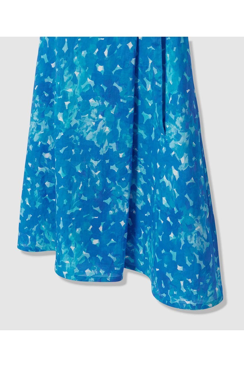 【アナイ/ANAYI】のVeil Blue プリントラップ スカート 大人の最旬トレンドファッション＆コーディネート founy(ファウニー) 　ファッション　Fashion　レディースファッション　Fashion for Women　スカート　Skirts　ロングスカート　Long Skirts / Maxi & Midi Skirts　エレガント 上品　Elegant　グログラン　Grosgrain, Grosgrain Ribbon　コレクション　Collection, Seasonal Line　サマー　Summer, Summer Style　シルバー　Silver, Metallic Silver　プリント　Print, Printed Pattern　ボトム　Bottoms, Lower Wear　モチーフ　Motif, Design Theme　ラップ　Wrap, Wrap Design　リネン　Linen, Linen Fabric　ロング　Long, Long-Length　おすすめ　Recommended / Our Picks　夏　Summer　新作・新入荷　New Arrivals / New In　other-5|ID: prp329100004971180 ipo3291000000037279602