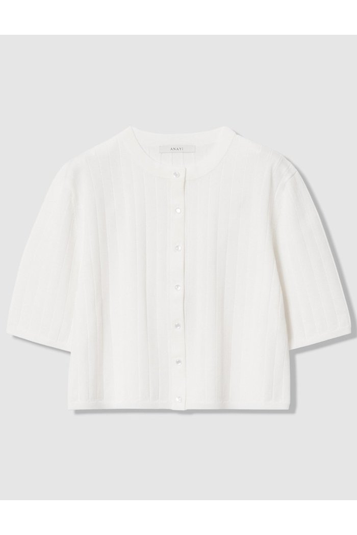 【アナイ/ANAYI】のワイドリブコンパクト カーディガン インテリア・キッズ・メンズ・レディースファッション・服の通販 founy(ファウニー) https://founy.com/ ファッション Fashion レディースファッション Fashion for Women トップス・カットソー Cut & Sew Tops ニット Knit Tops & Sweaters カーディガン・羽織り Layered Style Cardigans アンサンブル Ensemble Set カーディガン Cardigan, Knitwear コレクション Collection, Seasonal Line コンパクト Compact, Small Size ノースリーブ Sleeveless, No-Sleeve プリント Print, Printed Pattern ペプラム Peplum, Flared Hem 夏 Summer 新作・新入荷 New Arrivals / New In |ID: prp329100004971189 ipo3291000000037279639