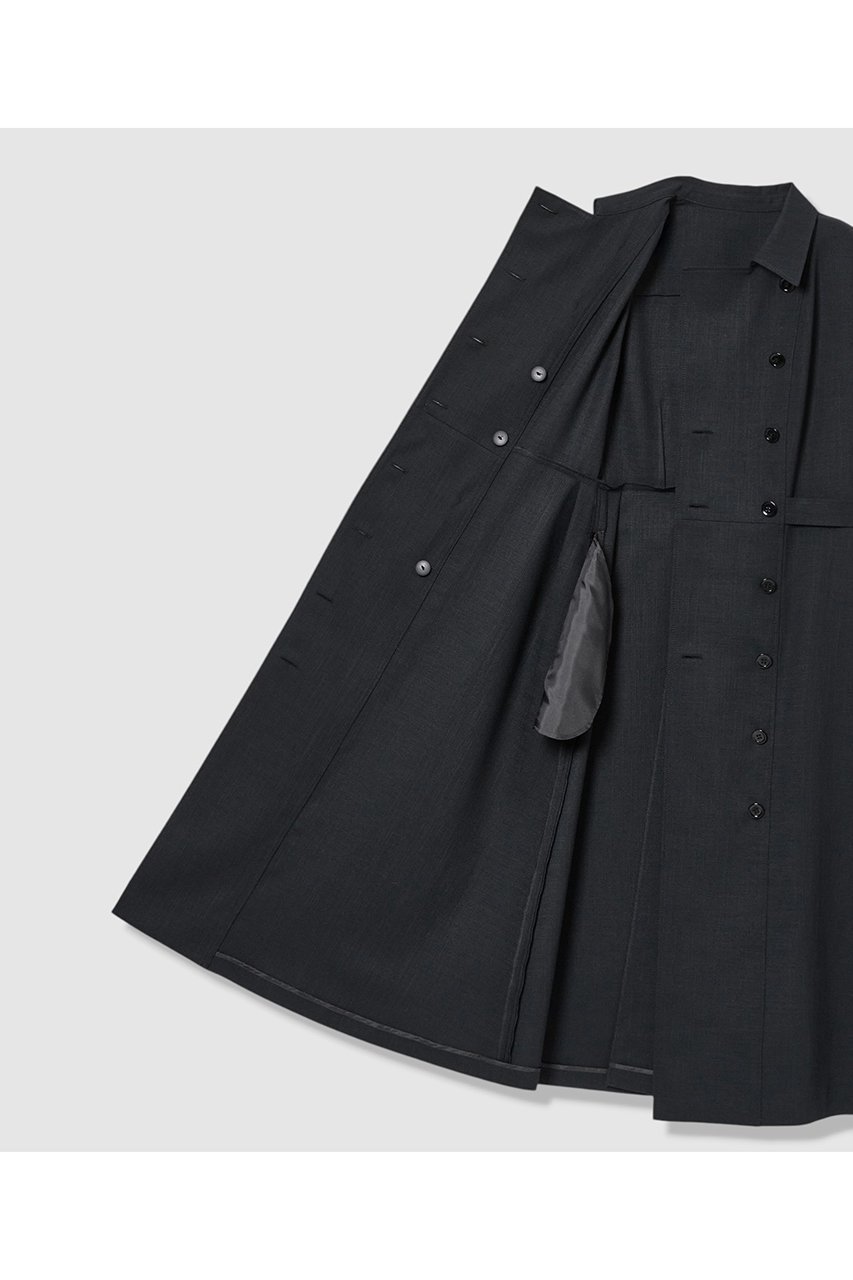 【アナイ/ANAYI】のドライスラブステンカラージレ ワンピース〈セットアップ対応商品〉 大人の最旬トレンドファッション＆コーディネート founy(ファウニー) 　ファッション　Fashion　レディースファッション　Fashion for Women　アウター　Coat / Outerwear Collection　ワンピース　Dresses　チュニック　Tunic Tops & Dresses　コレクション　Collection, Seasonal Line　サマー　Summer, Summer Style　セットアップ　Set-Up, Coordinated Outfit　ダブル　Double, Double-Breasted　チュニック　Tunic, Long Top　ハーフ　Half, Half-Length　ペチコート　Petticoat, Underskirt　ロング　Long, Long-Length　おすすめ　Recommended / Our Picks　夏　Summer　エレガント 上品　Elegant　新作・新入荷　New Arrivals / New In　ビジネス 仕事 通勤　Business / Work / Commuting　other-7|ID: prp329100004971198 ipo3291000000037279730