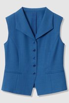 【アナイ/ANAYI】のドライスラブ衿付きジレ〈セットアップ対応商品〉 ブルー|ID: prp329100004971205 ipo3291000000037279764