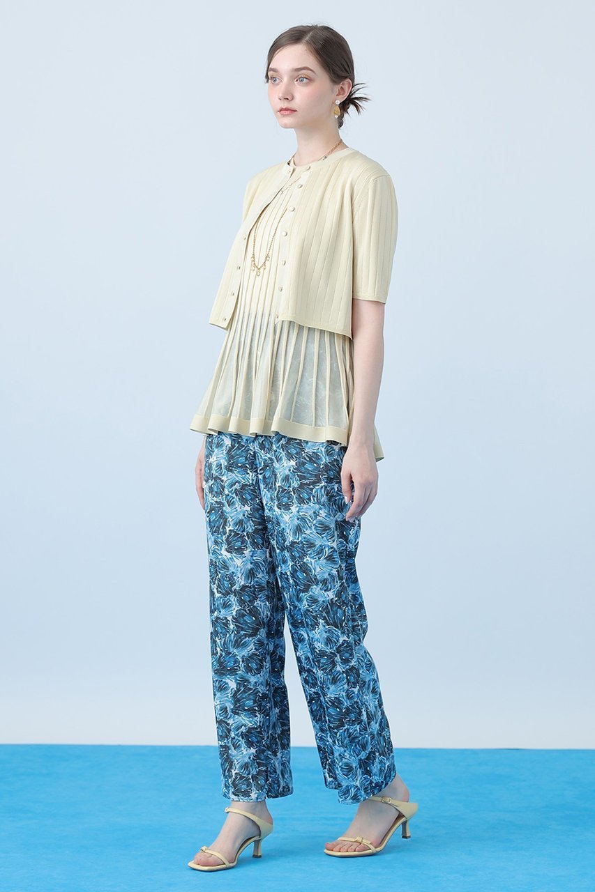 【アナイ/ANAYI】のMoon Shell プリントワイドパンツ 大人の最旬トレンドファッション＆コーディネート founy(ファウニー) 　ファッション　Fashion　レディースファッション　Fashion for Women　パンツ　Pants & Trousers　コレクション　Collection, Seasonal Line　サテン　Satin, Glossy Fabric　サマー　Summer, Summer Style　シンプル　Simple, Minimal　プリント　Print, Printed Pattern　ラグジュアリー　Luxury, Elegant　リラックス　Relax, Relaxed Fit　ワイド　Wide, Wide Fit　夏　Summer　エレガント 上品　Elegant　新作・新入荷　New Arrivals / New In　other-5|ID: prp329100004971207 ipo3291000000037279797
