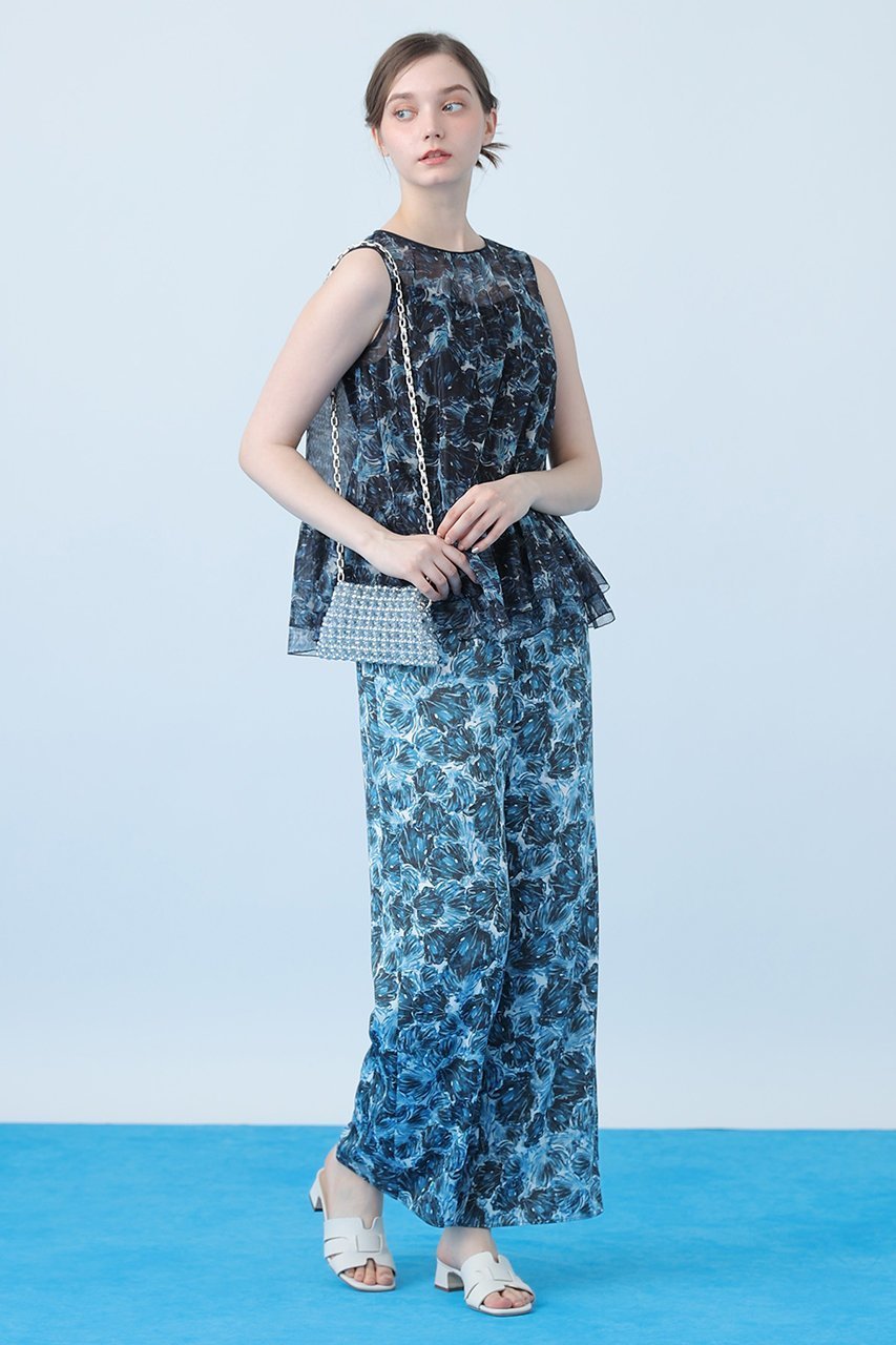 【アナイ/ANAYI】のMoon Shell プリントワイドパンツ 大人の最旬トレンドファッション＆コーディネート founy(ファウニー) 　ファッション　Fashion　レディースファッション　Fashion for Women　パンツ　Pants & Trousers　コレクション　Collection, Seasonal Line　サテン　Satin, Glossy Fabric　サマー　Summer, Summer Style　シンプル　Simple, Minimal　プリント　Print, Printed Pattern　ラグジュアリー　Luxury, Elegant　リラックス　Relax, Relaxed Fit　ワイド　Wide, Wide Fit　夏　Summer　エレガント 上品　Elegant　新作・新入荷　New Arrivals / New In　other-7|ID: prp329100004971207 ipo3291000000037279801