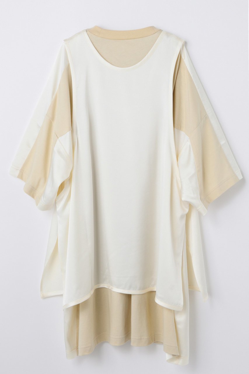 【ナゴンスタンス/nagonstans】のspoty t-shirt 大人の最旬トレンドファッション＆コーディネート founy(ファウニー) 　ファッション　Fashion　レディースファッション　Fashion for Women　トップス・カットソー　Cut & Sew Tops　シャツ・ブラウス・オフィスカジュアル　Elegant Blouses & Button-Ups　ロングTシャツ・Tシャツ　Longline T-Shirts & Tees　カットソー・ベーシックTシャツ　Cut-and-Sewn Tops / Stretch Tees & Basics　サテン　Satin, Glossy Fabric　ショート　Short, Short Length　スポーティ　Sporty, Casual Athletic　スリット　Slit, Slit Detail　スリーブ　Sleeve, Long Sleeve / Short Sleeve　ドッキング　Docking, Mixed Material　ベスト　Vest, Waistcoat　新作・新入荷　New Arrivals / New In　other-2|ID: prp329100004971239 ipo3291000000037279961