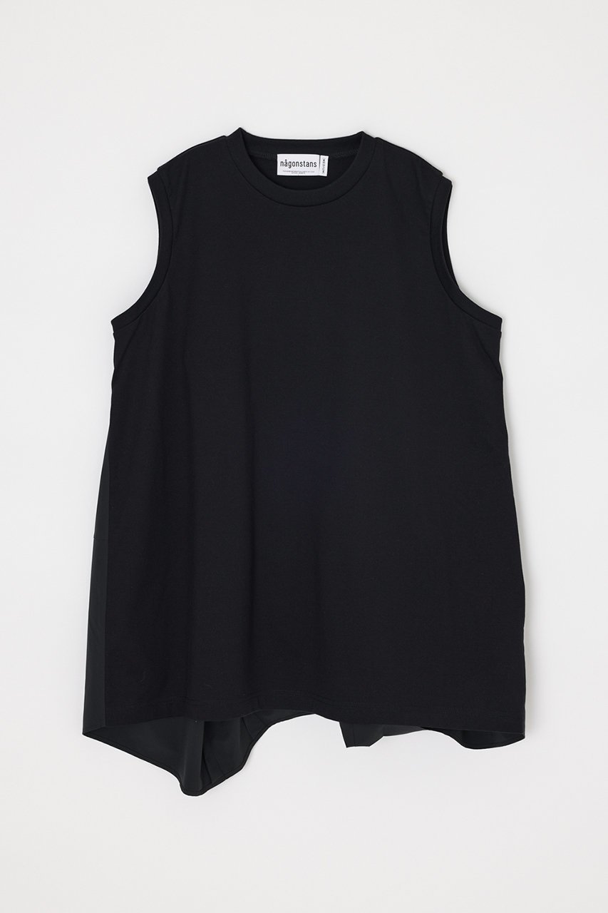【ナゴンスタンス/nagonstans】のboulder-hem tank インテリア・キッズ・メンズ・レディースファッション・服の通販 founy(ファウニー) 　ファッション　Fashion　レディースファッション　Fashion for Women　トップス・カットソー　Cut & Sew Tops　キャミソール&ノースリーブ　Camisoles & Sleeveless Tops　シャツ・ブラウス・オフィスカジュアル　Elegant Blouses & Button-Ups　ロングTシャツ・Tシャツ　Longline T-Shirts & Tees　カットソー・ベーシックTシャツ　Cut-and-Sewn Tops / Stretch Tees & Basics　キャミソール　Camisole, Spaghetti Strap Top　タンク　Tank Top, Sleeveless Top　フォルム　Silhouette, Form　新作・新入荷　New Arrivals / New In　Black|ID: prp329100004971241 ipo3291000000037279969