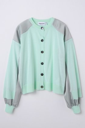 【ナゴンスタンス/nagonstans】 two-tone cardigan大人の最旬トレンドファッション＆コーディネート founy(ファウニー) ファッション Fashion レディースファッション Fashion for Women トップス・カットソー Cut & Sew Tops ニット Knit Tops & Sweaters カーディガン・羽織り Layered Style Cardigans カジュアルプルオーバー・ニットトップス Pullovers & Knit Tops / Casual Pullovers カーディガン Cardigan, Knitwear サテン Satin, Glossy Fabric ミックス Mix, Mixed Style リネン Linen, Linen Fabric 新作・新入荷 New Arrivals / New In |ID:prp329100004971244