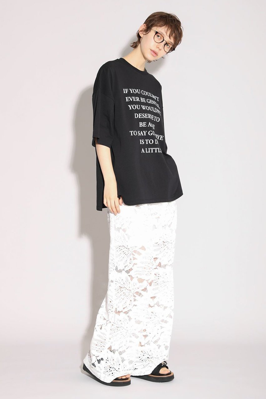 【サクラ/SACRA】のコットンプリントカットソー 大人の最旬トレンドファッション＆コーディネート founy(ファウニー) 　ファッション　Fashion　レディースファッション　Fashion for Women　トップス・カットソー　Cut & Sew Tops　シャツ・ブラウス・オフィスカジュアル　Elegant Blouses & Button-Ups　ロングTシャツ・Tシャツ　Longline T-Shirts & Tees　カットソー・ベーシックTシャツ　Cut-and-Sewn Tops / Stretch Tees & Basics　クール　Cool, Chic　サテン　Satin, Glossy Fabric　ショート　Short, Short Length　シルク　Silk, 100% Silk　スリーブ　Sleeve, Long Sleeve / Short Sleeve　センター　Center, Center Line　ボトム　Bottoms, Lower Wear　マニッシュ　Mannish, Boyish　ワイド　Wide, Wide Fit　新作・新入荷　New Arrivals / New In　other-8|ID: prp329100004971265 ipo3291000000037280109