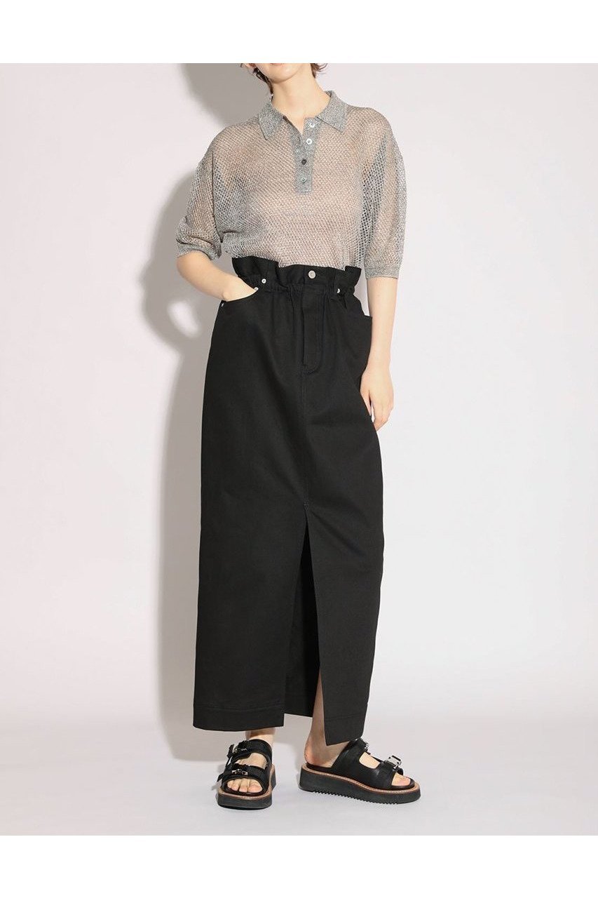 【サクラ/SACRA】のグロッシーリネンオープンワークポロトップス 大人の最旬トレンドファッション＆コーディネート founy(ファウニー) 　ファッション　Fashion　レディースファッション　Fashion for Women　トップス・カットソー　Cut & Sew Tops　シャツ・ブラウス・オフィスカジュアル　Elegant Blouses & Button-Ups　ショート　Short, Short Length　スリーブ　Sleeve, Long Sleeve / Short Sleeve　メッシュ　Mesh, Net Fabric　リネン　Linen, Linen Fabric　夏　Summer　新作・新入荷　New Arrivals / New In　other-7|ID: prp329100004971274 ipo3291000000037280152