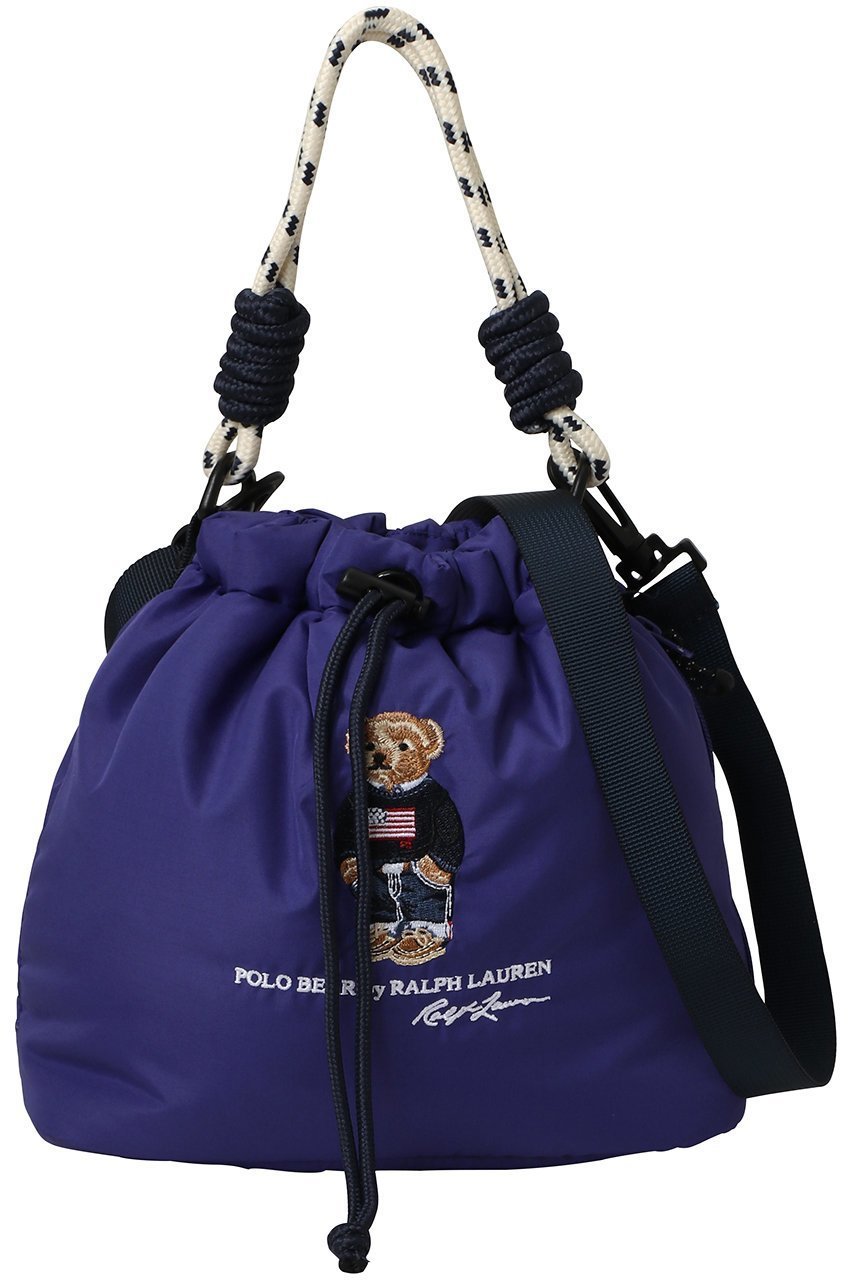 【ポロラルフローレン/POLO RALPH LAUREN】の撥水ショルダーBAGロゴ刺繍 インテリア・キッズ・メンズ・レディースファッション・服の通販 founy(ファウニー) 　ファッション　Fashion　レディースファッション　Fashion for Women　ショルダー　Shoulder, Shoulder Strap　スマート　Smart, Elegant　ファブリック　Fabric, Textile　フィット　Fit, Slim Fit　フォルム　Silhouette, Form　ラップ　Wrap, Wrap Design　新作・新入荷　New Arrivals / New In　財布　Wallet, Purse　パープル|ID: prp329100004971290 ipo3291000000037280240