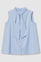 【アナイ/ANAYI】のコットンツイルパールタイシャツ ブラウス 大人の最旬トレンドファッション＆コーディネート founy(ファウニー) ファッション Fashion レディースファッション Fashion for Women トップス・カットソー Cut & Sew Tops キャミソール&ノースリーブ Camisoles & Sleeveless Tops シャツ・ブラウス・オフィスカジュアル Elegant Blouses & Button-Ups コレクション Collection, Seasonal Line サマー Summer, Summer Style シンプル Simple, Minimal ストレッチ Stretch, Stretchy Fabric ツイル Twist, Twisted Detail ノースリーブ Sleeveless, No-Sleeve パール Pearl, Pearl Accent 夏 Summer 新作・新入荷 New Arrivals / New In thumbnail ライトブルー|ID: prp329100004971302 ipo3291000000037280298