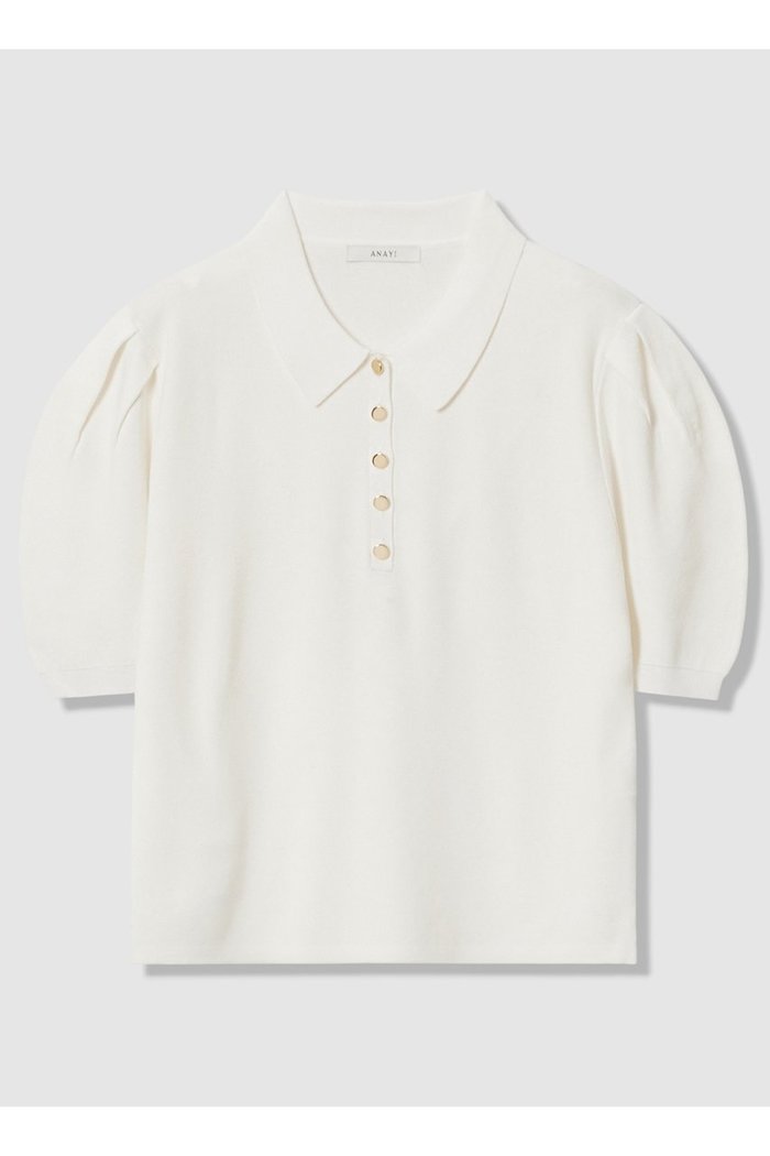 【アナイ/ANAYI】のタックパフポロ プルオーバー インテリア・キッズ・メンズ・レディースファッション・服の通販 founy(ファウニー) https://founy.com/ ファッション Fashion レディースファッション Fashion for Women トップス・カットソー Cut & Sew Tops ニット Knit Tops & Sweaters カジュアルプルオーバー・ニットトップス Pullovers & Knit Tops / Casual Pullovers コレクション Collection, Seasonal Line サマー Summer, Summer Style ツイスト Tweed, Tweed Fabric おすすめ Recommended / Our Picks 夏 Summer 新作・新入荷 New Arrivals / New In |ID: prp329100004971307 ipo3291000000037280319