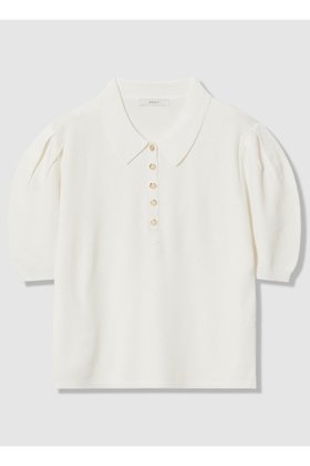 【アナイ/ANAYI】 タックパフポロ プルオーバー大人の最旬トレンドファッション＆コーディネート founy(ファウニー) ファッション Fashion レディースファッション Fashion for Women トップス・カットソー Cut & Sew Tops ニット Knit Tops & Sweaters カジュアルプルオーバー・ニットトップス Pullovers & Knit Tops / Casual Pullovers コレクション Collection, Seasonal Line サマー Summer, Summer Style ツイスト Tweed, Tweed Fabric おすすめ Recommended / Our Picks 夏 Summer 新作・新入荷 New Arrivals / New In |ID:prp329100004971307