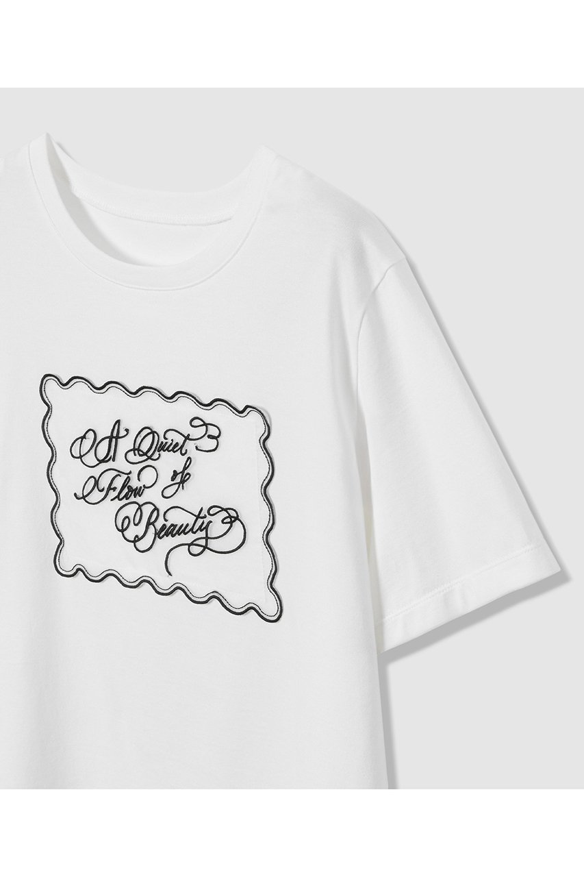 【アナイ/ANAYI】のコットン天竺カリグラフィーTシャツ 大人の最旬トレンドファッション＆コーディネート founy(ファウニー) 　ファッション　Fashion　レディースファッション　Fashion for Women　トップス・カットソー　Cut & Sew Tops　シャツ・ブラウス・オフィスカジュアル　Elegant Blouses & Button-Ups　ロングTシャツ・Tシャツ　Longline T-Shirts & Tees　カットソー・ベーシックTシャツ　Cut-and-Sewn Tops / Stretch Tees & Basics　コレクション　Collection, Seasonal Line　サマー　Summer, Summer Style　ショート　Short, Short Length　スリーブ　Sleeve, Long Sleeve / Short Sleeve　バランス　Balance, Style Balance　夏　Summer　新作・新入荷　New Arrivals / New In　other-3|ID: prp329100004971311 ipo3291000000037280353