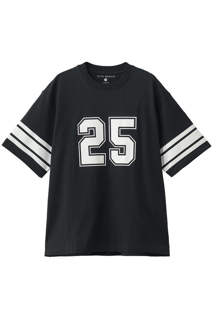 【サイ サイベーシックス/Scye SCYE BASICS】の【UNISEX】【SCYE BASICS】30/2 Cotton Jersey Number 25 プリント Tシャツ インテリア・キッズ・メンズ・レディースファッション・服の通販 founy(ファウニー) https://founy.com/ ファッション Fashion レディースファッション Fashion for Women トップス・カットソー Cut & Sew Tops シャツ・ブラウス・オフィスカジュアル Elegant Blouses & Button-Ups ロングTシャツ・Tシャツ Longline T-Shirts & Tees カットソー・ベーシックTシャツ Cut-and-Sewn Tops / Stretch Tees & Basics ユニセックス Unisex, Genderless なめらか Smooth, Silky Texture ショート Short, Short Length スポーティ Sporty, Casual Athletic スリーブ Sleeve, Long Sleeve / Short Sleeve バランス Balance, Style Balance プリント Print, Printed Pattern ボトム Bottoms, Lower Wear モダン Modern, Contemporary 新作・新入荷 New Arrivals / New In |ID: prp329100004971350 ipo3291000000037280650