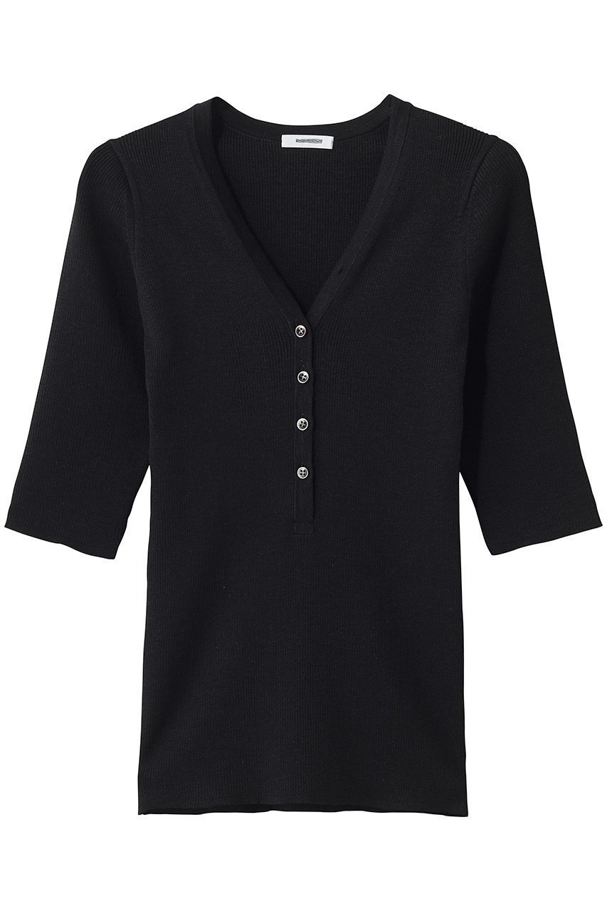 【アンビラン/unbilanc】のセリルヘンリーニット インテリア・キッズ・メンズ・レディースファッション・服の通販 founy(ファウニー) 　ファッション　Fashion　レディースファッション　Fashion for Women　トップス・カットソー　Cut & Sew Tops　ニット　Knit Tops & Sweaters　カジュアルプルオーバー・ニットトップス　Pullovers & Knit Tops / Casual Pullovers　コンパクト　Compact, Small Size　シルク　Silk, 100% Silk　スマート　Smart, Elegant　フレア　Flare, Flared　リネン　Linen, Linen Fabric　エレガント 上品　Elegant　新作・新入荷　New Arrivals / New In　ブラック|ID: prp329100004971385 ipo3291000000037280851