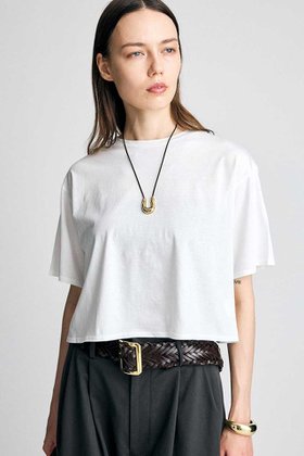 【ブリル/BRILL】 クロップTシャツ大人の最旬トレンドファッション＆コーディネート founy(ファウニー) ファッション Fashion レディースファッション Fashion for Women トップス・カットソー Cut & Sew Tops シャツ・ブラウス・オフィスカジュアル Elegant Blouses & Button-Ups ロングTシャツ・Tシャツ Longline T-Shirts & Tees カットソー・ベーシックTシャツ Cut-and-Sewn Tops / Stretch Tees & Basics ショート Short, Short Length スリーブ Sleeve, Long Sleeve / Short Sleeve バランス Balance, Style Balance 新作・新入荷 New Arrivals / New In |ID:prp329100004971397