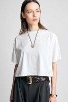 【ブリル/BRILL】のクロップTシャツ 大人の最旬トレンドファッション＆コーディネート founy(ファウニー) ファッション Fashion レディースファッション Fashion for Women トップス・カットソー Cut & Sew Tops シャツ・ブラウス・オフィスカジュアル Elegant Blouses & Button-Ups ロングTシャツ・Tシャツ Longline T-Shirts & Tees カットソー・ベーシックTシャツ Cut-and-Sewn Tops / Stretch Tees & Basics ショート Short, Short Length スリーブ Sleeve, Long Sleeve / Short Sleeve バランス Balance, Style Balance 新作・新入荷 New Arrivals / New In |ID:prp329100004971397