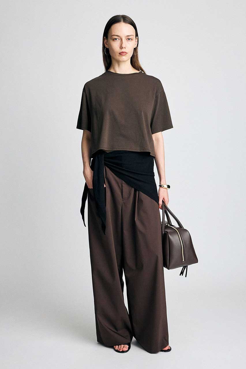 【ブリル/BRILL】のクロップTシャツ 大人の最旬トレンドファッション＆コーディネート founy(ファウニー) 　ファッション　Fashion　レディースファッション　Fashion for Women　トップス・カットソー　Cut & Sew Tops　シャツ・ブラウス・オフィスカジュアル　Elegant Blouses & Button-Ups　ロングTシャツ・Tシャツ　Longline T-Shirts & Tees　カットソー・ベーシックTシャツ　Cut-and-Sewn Tops / Stretch Tees & Basics　ショート　Short, Short Length　スリーブ　Sleeve, Long Sleeve / Short Sleeve　バランス　Balance, Style Balance　新作・新入荷　New Arrivals / New In　other-6|ID: prp329100004971397 ipo3291000000037280949