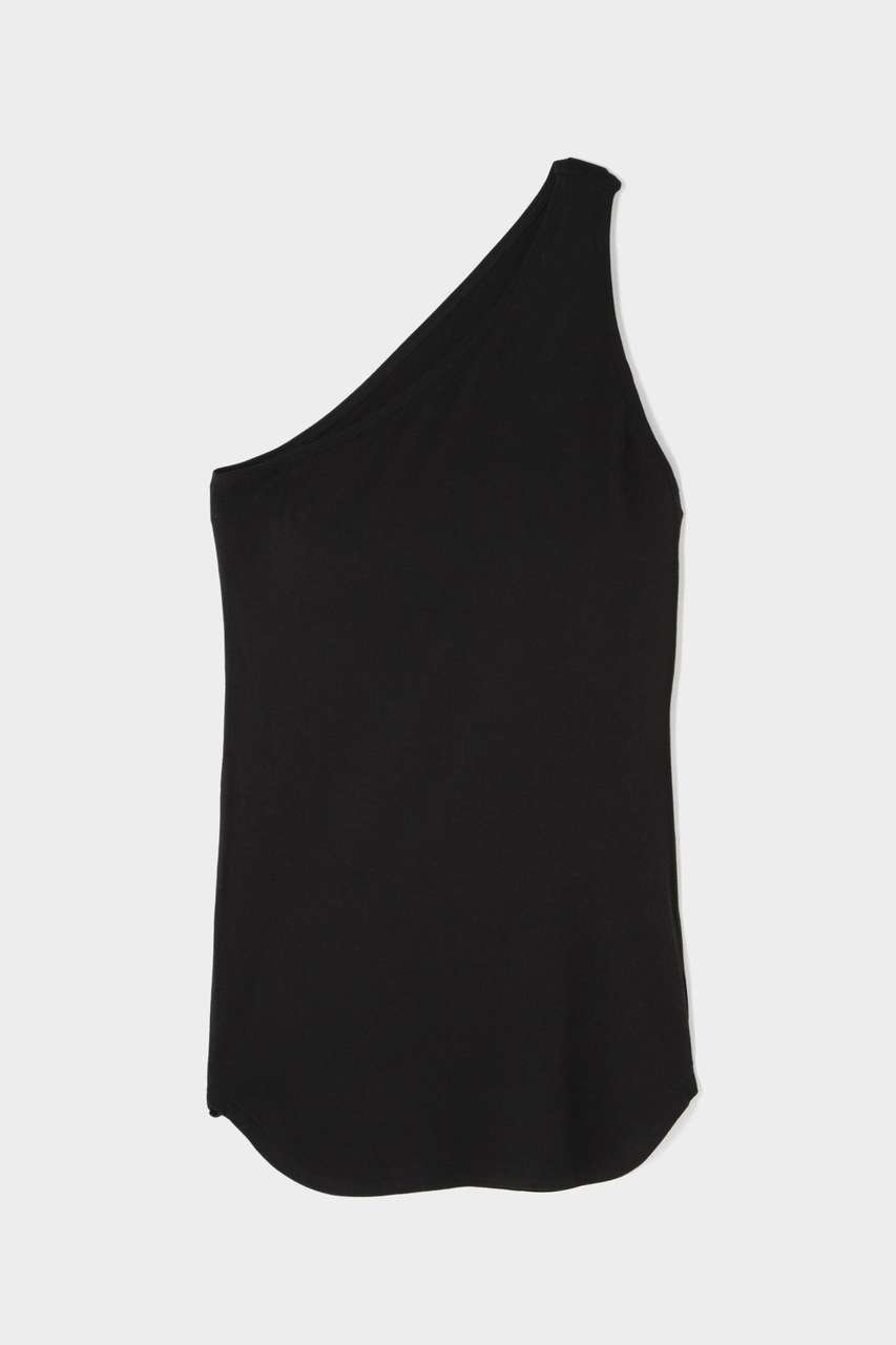 【ル フィル/LE PHIL】のカップインワンショルダートップ インテリア・キッズ・メンズ・レディースファッション・服の通販 founy(ファウニー) 　ファッション　Fashion　レディースファッション　Fashion for Women　トップス・カットソー　Cut & Sew Tops　キャミソール&ノースリーブ　Camisoles & Sleeveless Tops　シャツ・ブラウス・オフィスカジュアル　Elegant Blouses & Button-Ups　ロングTシャツ・Tシャツ　Longline T-Shirts & Tees　カットソー・ベーシックTシャツ　Cut-and-Sewn Tops / Stretch Tees & Basics　カッティング　Cutting Detail　キャミソール　Camisole, Spaghetti Strap Top　シアー　Sheer, See-Through　ストレッチ　Stretch, Stretchy Fabric　タンク　Tank Top, Sleeveless Top　新作・新入荷　New Arrivals / New In　ブラック|ID: prp329100004971408 ipo3291000000037280985