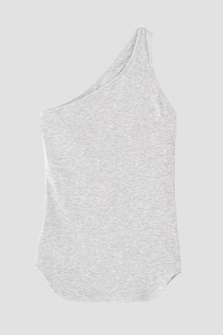 【ル フィル/LE PHIL】のカップインワンショルダートップ インテリア・キッズ・メンズ・レディースファッション・服の通販 founy(ファウニー) 　ファッション　Fashion　レディースファッション　Fashion for Women　トップス・カットソー　Cut & Sew Tops　キャミソール&ノースリーブ　Camisoles & Sleeveless Tops　シャツ・ブラウス・オフィスカジュアル　Elegant Blouses & Button-Ups　ロングTシャツ・Tシャツ　Longline T-Shirts & Tees　カットソー・ベーシックTシャツ　Cut-and-Sewn Tops / Stretch Tees & Basics　カッティング　Cutting Detail　キャミソール　Camisole, Spaghetti Strap Top　シアー　Sheer, See-Through　ストレッチ　Stretch, Stretchy Fabric　タンク　Tank Top, Sleeveless Top　新作・新入荷　New Arrivals / New In　グレー|ID: prp329100004971408 ipo3291000000037280987