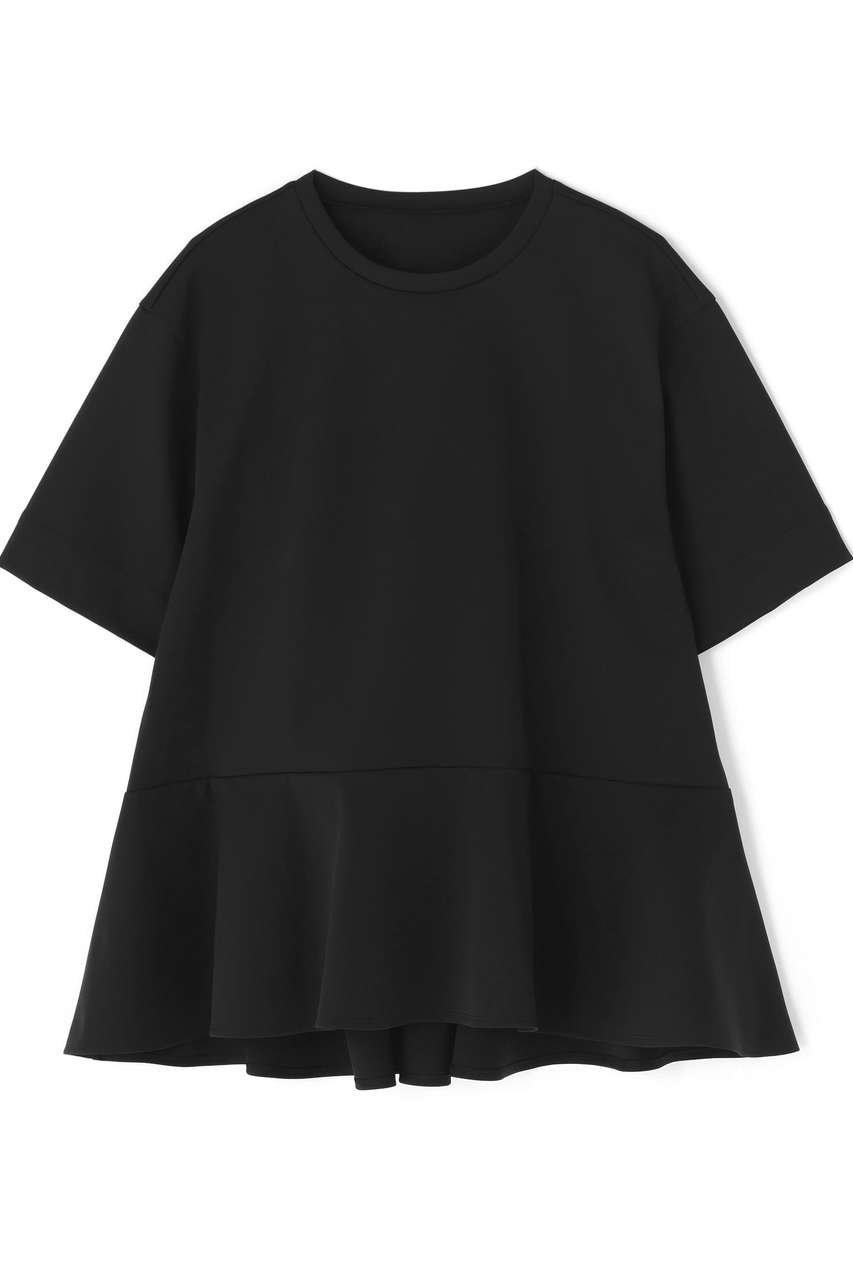 【ル フィル/LE PHIL】のテックダンボールブラウス インテリア・キッズ・メンズ・レディースファッション・服の通販 founy(ファウニー) 　ファッション　Fashion　レディースファッション　Fashion for Women　トップス・カットソー　Cut & Sew Tops　シャツ・ブラウス・オフィスカジュアル　Elegant Blouses & Button-Ups　ロングTシャツ・Tシャツ　Longline T-Shirts & Tees　カットソー・ベーシックTシャツ　Cut-and-Sewn Tops / Stretch Tees & Basics　おすすめ　Recommended / Our Picks　ショルダー　Shoulder, Shoulder Strap　ショート　Short, Short Length　スリーブ　Sleeve, Long Sleeve / Short Sleeve　ドロップ　Drop Shoulder, Dropped Style　バランス　Balance, Style Balance　フォルム　Silhouette, Form　フレア　Flare, Flared　ペプラム　Peplum, Flared Hem　ボトム　Bottoms, Lower Wear　エレガント 上品　Elegant　新作・新入荷　New Arrivals / New In　ブラック|ID: prp329100004971412 ipo3291000000037281002