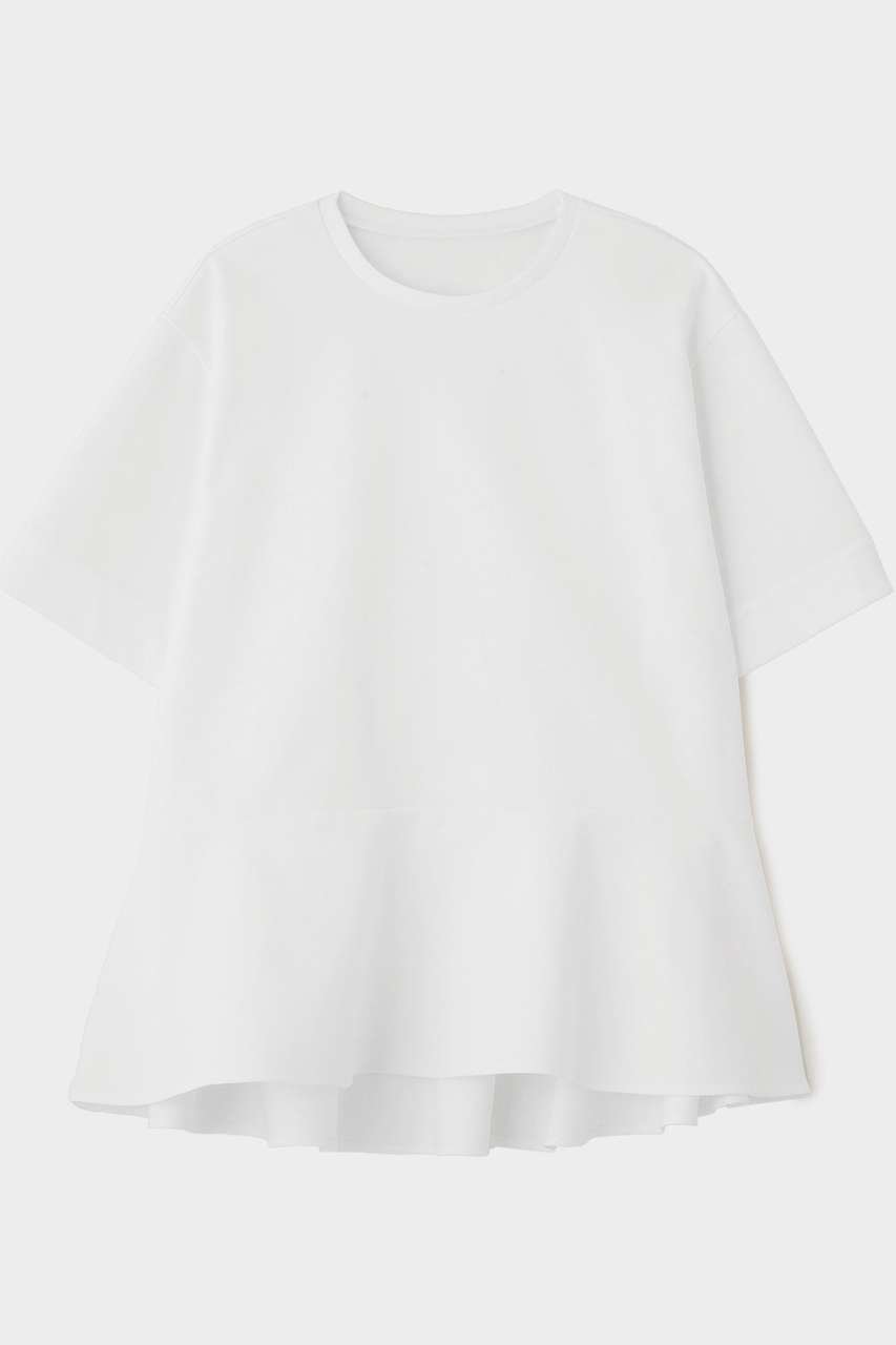 【ル フィル/LE PHIL】のテックダンボールブラウス インテリア・キッズ・メンズ・レディースファッション・服の通販 founy(ファウニー) 　ファッション　Fashion　レディースファッション　Fashion for Women　トップス・カットソー　Cut & Sew Tops　シャツ・ブラウス・オフィスカジュアル　Elegant Blouses & Button-Ups　ロングTシャツ・Tシャツ　Longline T-Shirts & Tees　カットソー・ベーシックTシャツ　Cut-and-Sewn Tops / Stretch Tees & Basics　おすすめ　Recommended / Our Picks　ショルダー　Shoulder, Shoulder Strap　ショート　Short, Short Length　スリーブ　Sleeve, Long Sleeve / Short Sleeve　ドロップ　Drop Shoulder, Dropped Style　バランス　Balance, Style Balance　フォルム　Silhouette, Form　フレア　Flare, Flared　ペプラム　Peplum, Flared Hem　ボトム　Bottoms, Lower Wear　エレガント 上品　Elegant　新作・新入荷　New Arrivals / New In　ホワイト|ID: prp329100004971412 ipo3291000000037281004
